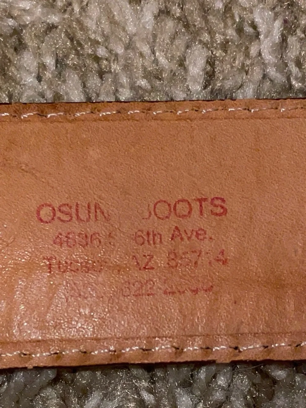 Textured Brown Leather Belt with Decorative Brass Buckle